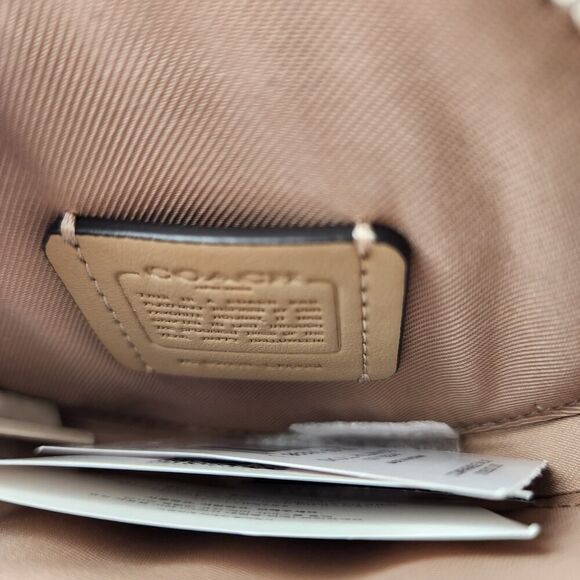 NWT Coach CW935 Skull Halloween Coin Case Pouch Change Purse Chalk - Picture 4 of 4